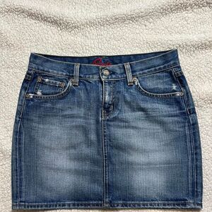 ICONIC Vintage Y2K Blue Cult Denim Mini‎ Skirt